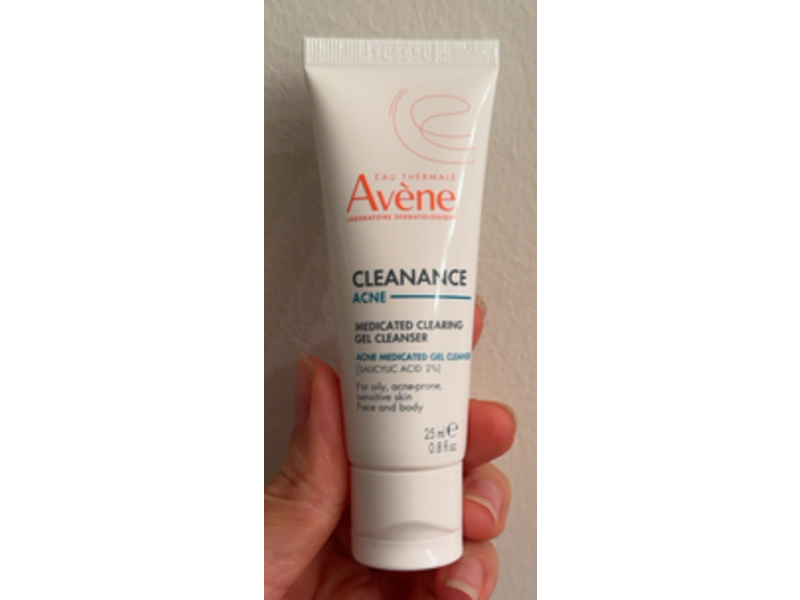 Avene Cleanance Acne Medicated Clearing Gel Cleanser, Salicylic Acid 2%, 0.8 fl oz/2.5 mL