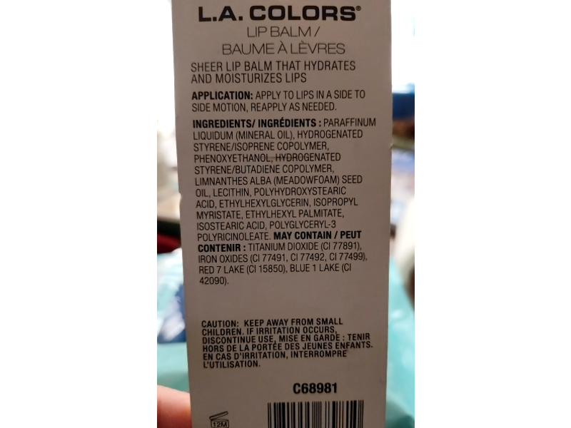 L.A. Colors Soft Glaze Sheer Lip Balm, Playful, 0.53 oz/15 g