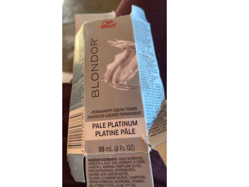 Wella Professionals Blondor Permanent Liquid Toner, Pale Platinum, 2 fl oz/59 mL