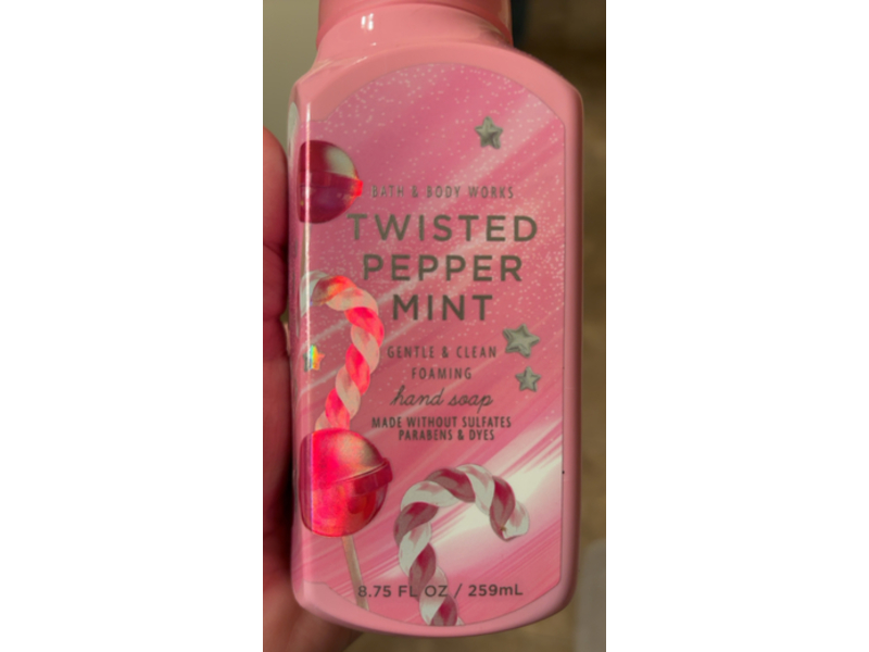 Bath & Body Works Gentle & Clean Foaming Hand Soap, Twisted Peppermint, 8.75 fl oz/259 mL
