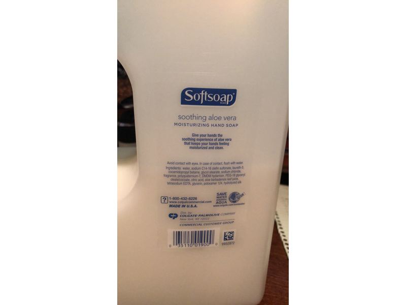 Softsoap Moisturizing Hand Soap, Soothing Aloe Vera, 3.78 L