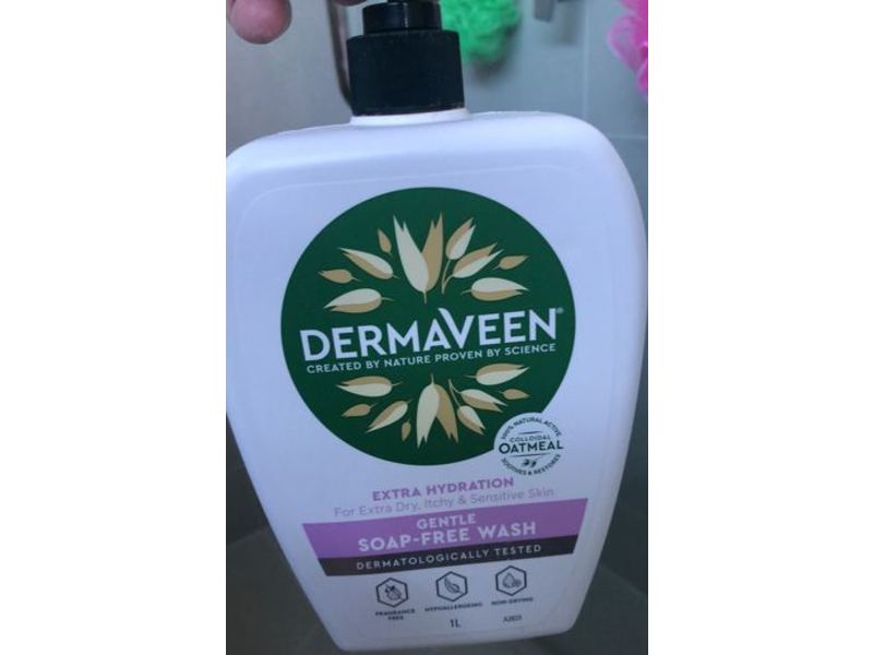 DermaVeen Extra Hydration Gentle Soap Free Wash, 1 L