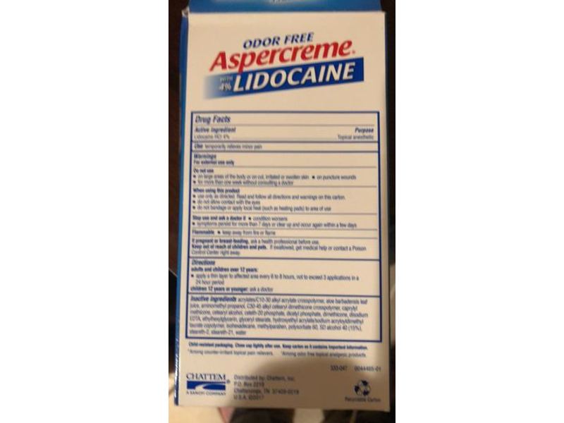 Aspercreme Lidocaine Pain Relieving Liquid, 2.5 fl oz/73 mL, Pack Of 2