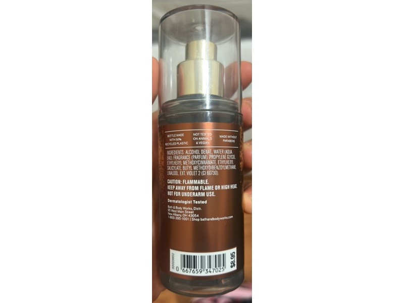 Bath & Body Works Fragrance Mist, Warm Vanilla Sugar, 2.5 fl oz/75 mL