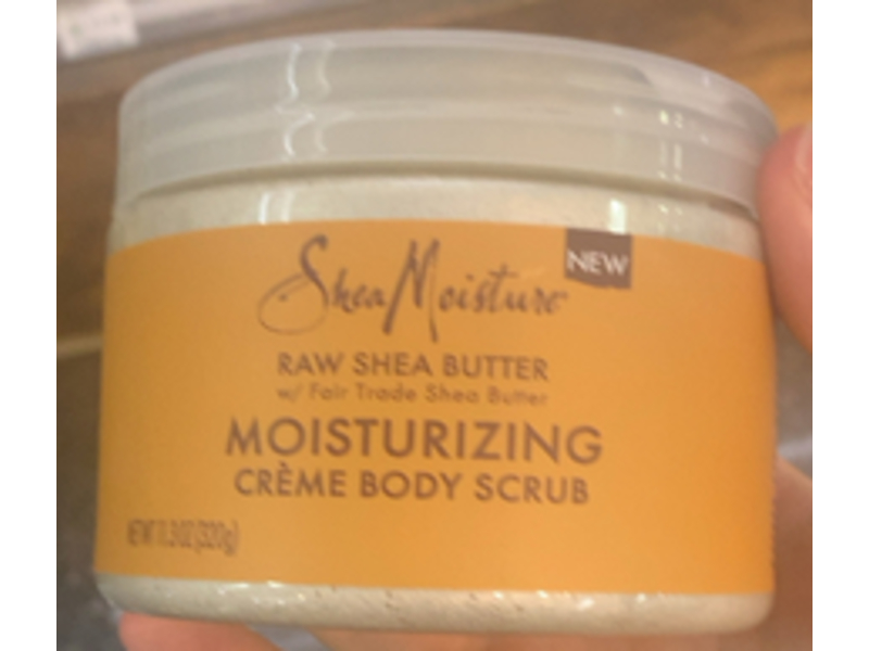 Shea Moisture Moisturizing Creme Body Scrub, Raw Shea Butter, 11.3 oz/320 g