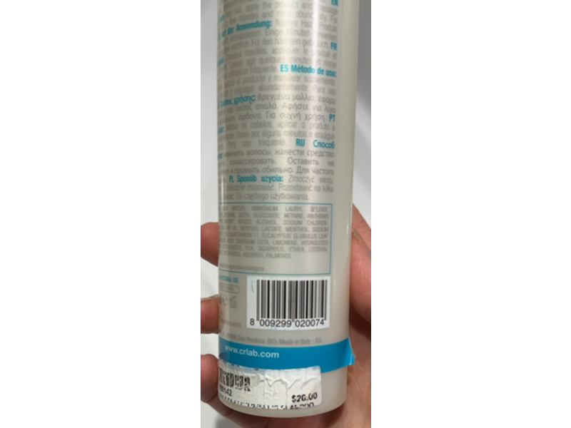 CRLAB Toning Treatment Refreshing Shampoo, Rice Proteins, 200mL