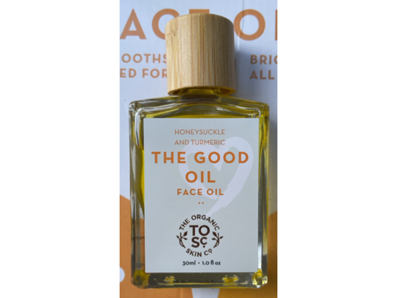 The Organic Skin Co The Good Face Oil, Honeysuckle & Turmeric, 1.0 fl oz/30 mL