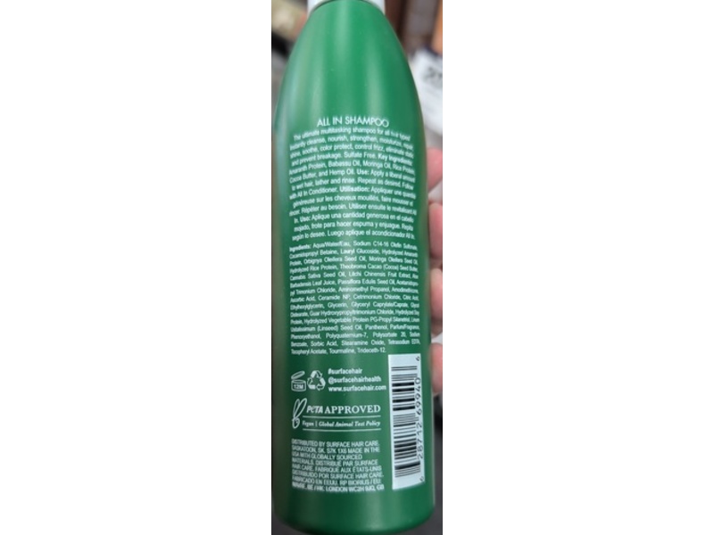 SURFACE All In Shampoo, 10 fl oz/295 mL