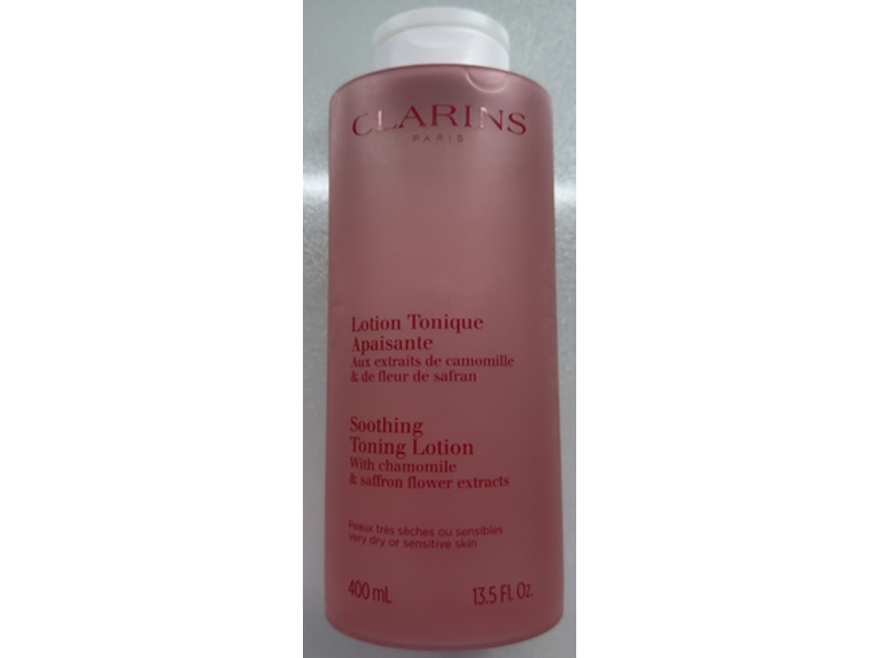 Clarins Paris Soothing Toning Lotion, 13.5 fl oz/400 mL Pack of 2