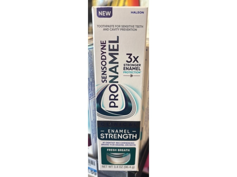 Sensodyne Pronamel Enamel Strength Toothpaste, Fresh Breath, 3.4 oz/96.4 g