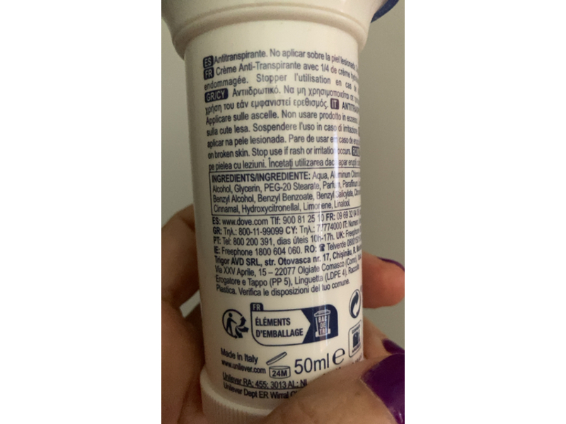 Dove Moisturising Cream, Original, 50 mL