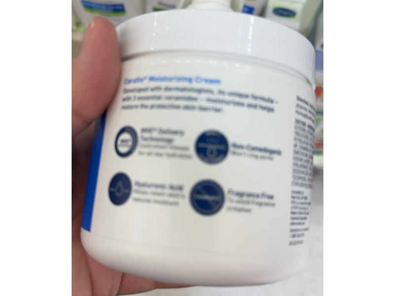 CeraVe Moisturizing Cream, 3 Essential Ceramides, 19 oz/539 g