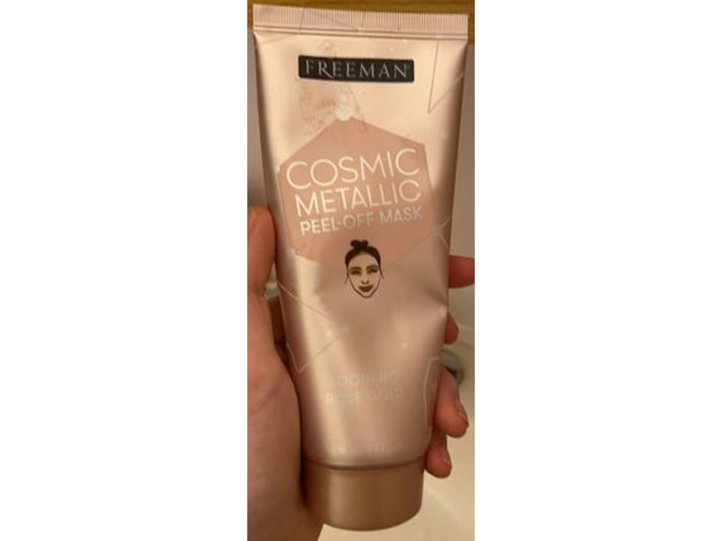 Freeman Cosmic Metallic Peel Off Mask, Soothing Rose Gold, 6 fl oz/175 mL