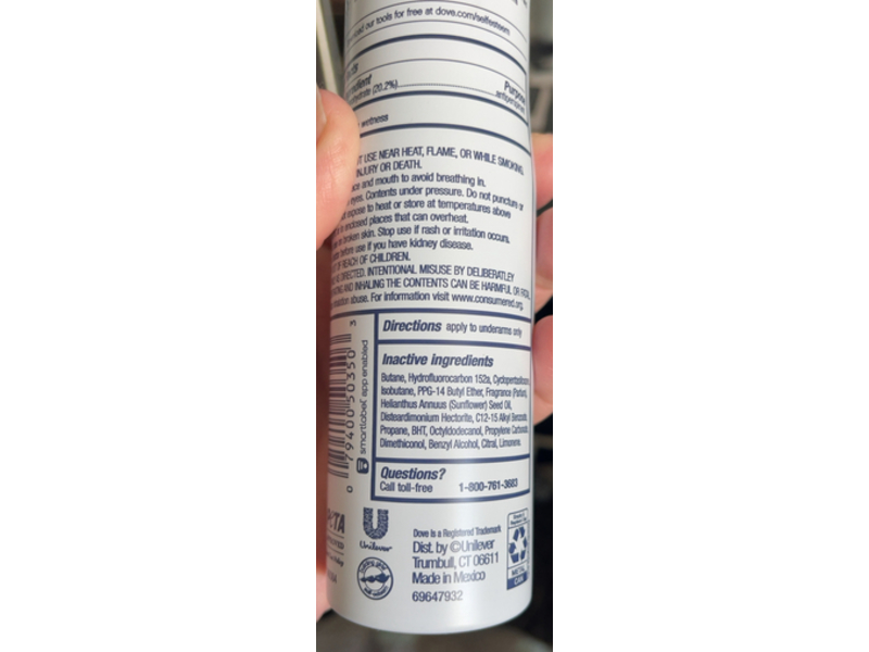 Dove Advanced Care Antiperspirant Deodorant, Mango & Almond Butter, 3.8 oz/107 g