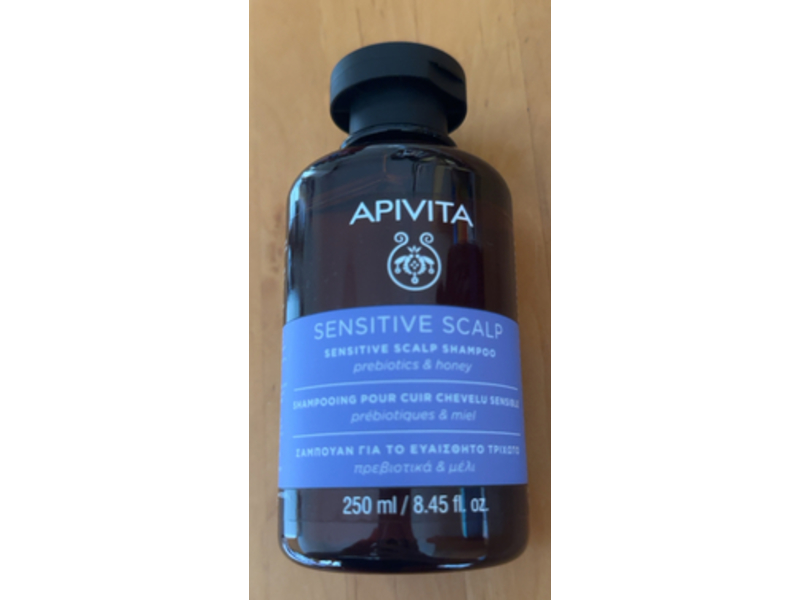 Apivita Sensitive Scalp Shampoo, Prebiotics & Honey, 8.45 fl oz/250 mL