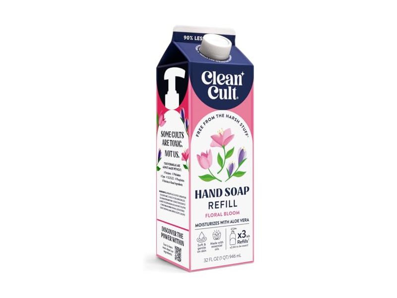 Cleancult Hand Soap Refill, Floral Bloom, 32 fl oz/946 mL