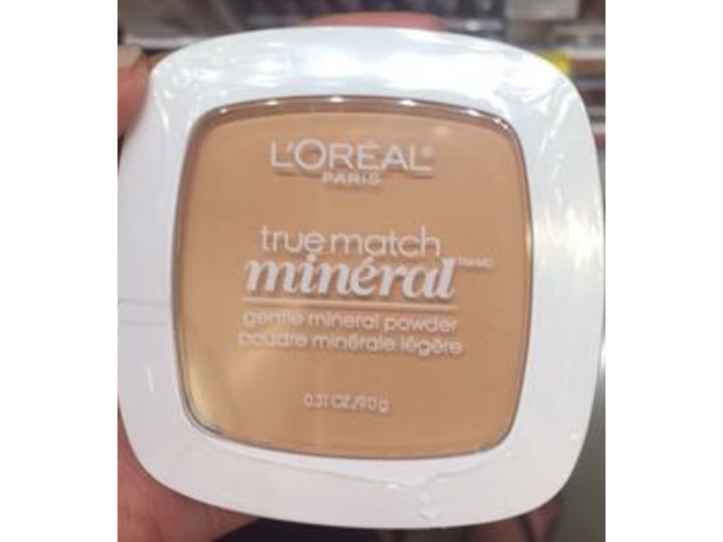 L'Oreal Paris True Match Mineral Pressed Powder, 412 Sand Beige, 0.31 oz/9 g