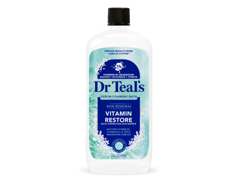 Dr Teal's Serum Foaming Bath, Vitamin Restore, 24 fl oz/710 mL