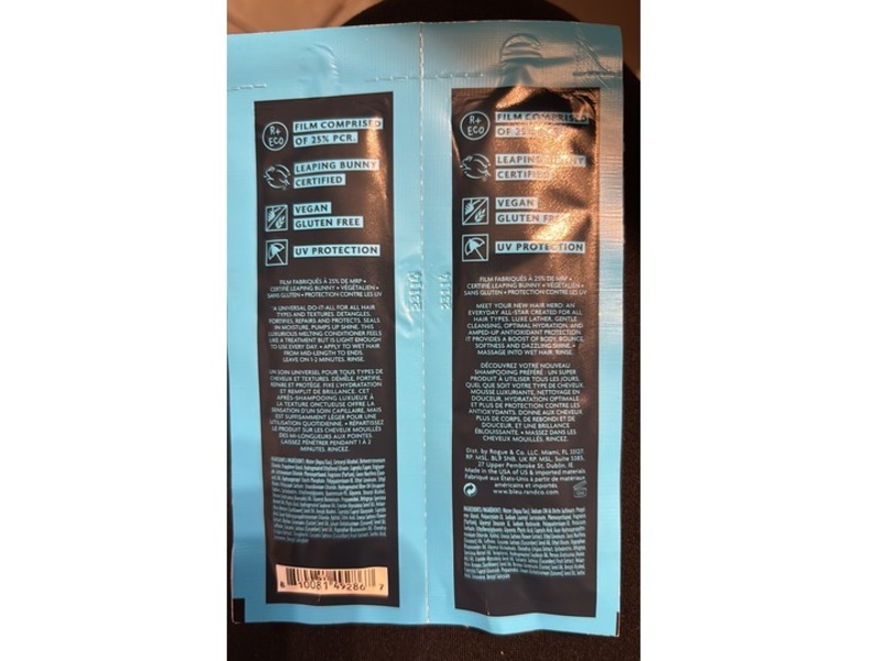 R+Co Bleu Essential Shampoo + Conditioner, 0.23 fl oz/7 mL