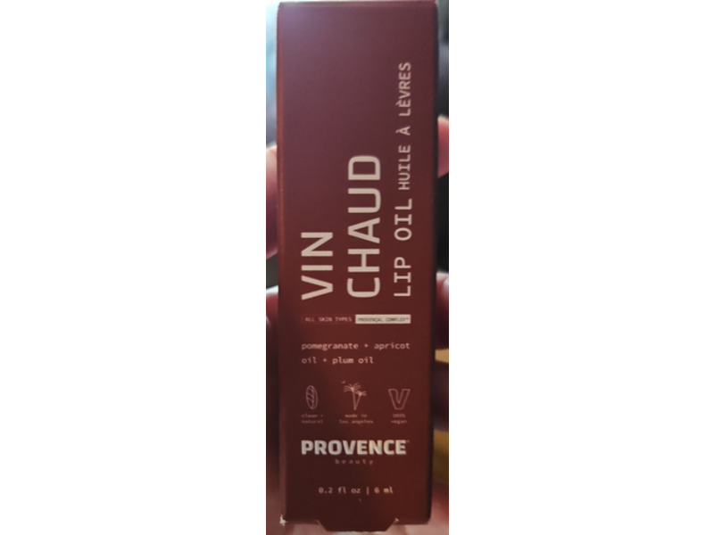 Provence Beauty Lip Oil, Vin Chaud, 0.2 fl oz/6 mL