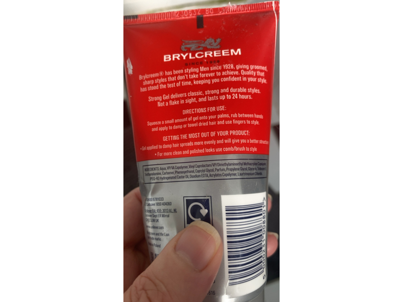 Brylcreem Original Men's Grooming Strong Gel, 150 mL