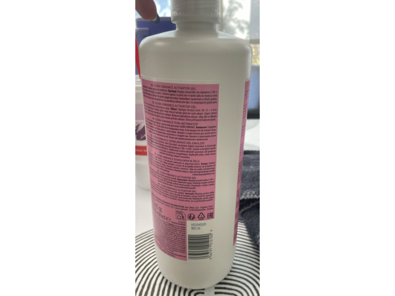 Schwarzkopf Igora Vibrance Activator Gel, 1.9% 6 Vol, 33.8 fl oz/1 L