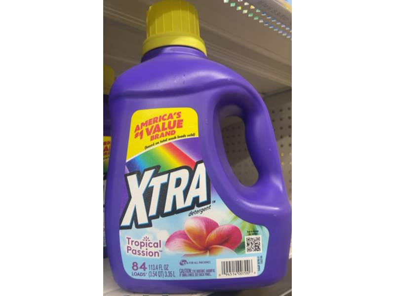 Xtra Detergent , Tropical Passion, 84 Loads, 113.4 fl oz/3.35 L