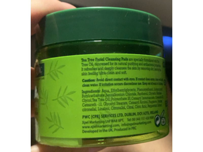 XPEL Cleansing Pads, Tea Tree, 60 Count