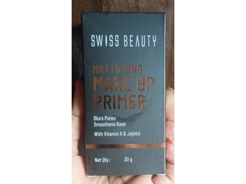 Swiss Beauty Mattifying Makeup Primer, Vitamin A & Jojoba, 30 g