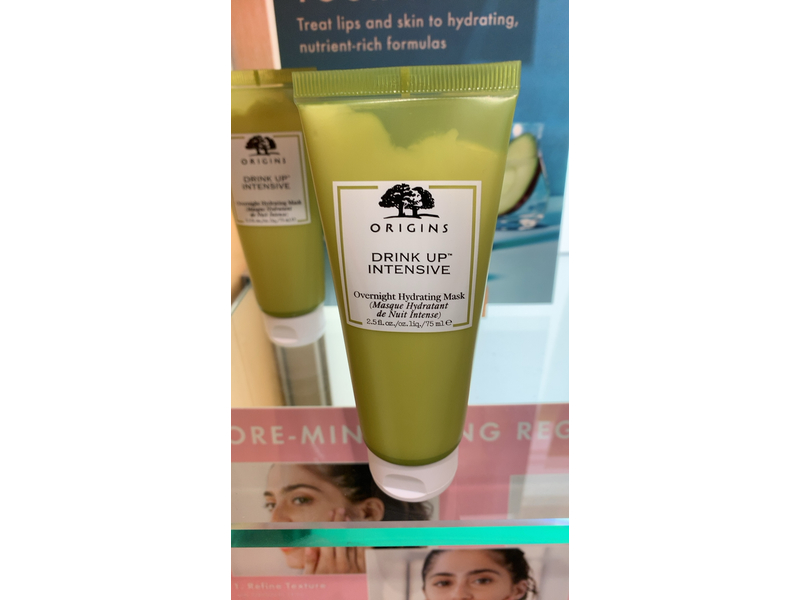 Origins Drink Up Intensive Overnight Hydrating Mask, Avocado & Glacier Water, 2.5 fl oz/75 mL