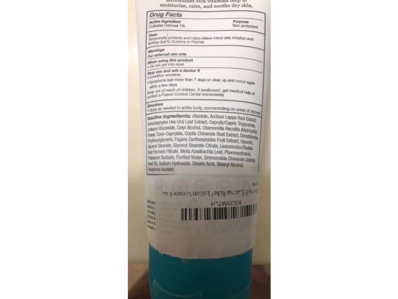 Derma-E Eczema Relief Lotion, Neem, Burdock & Bearberry Extracts , 6 fl oz/175 mL