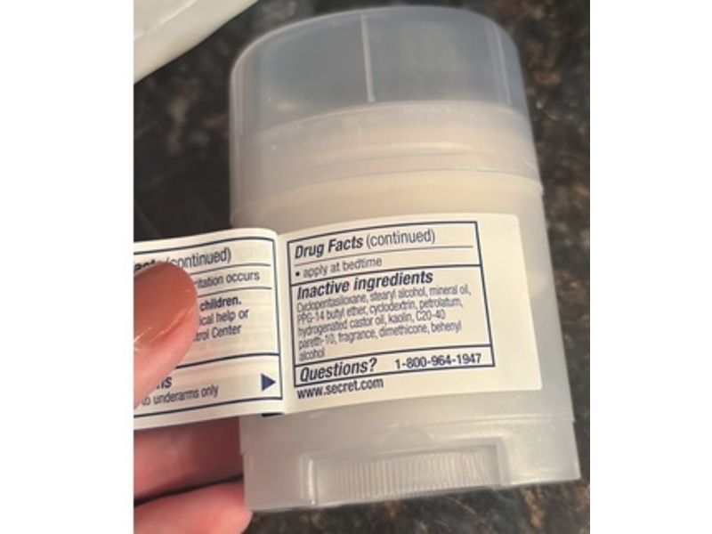 Secret Clinical Antiperspirant Deodorant, Completely Clean Scent, 0.5 oz/14 g