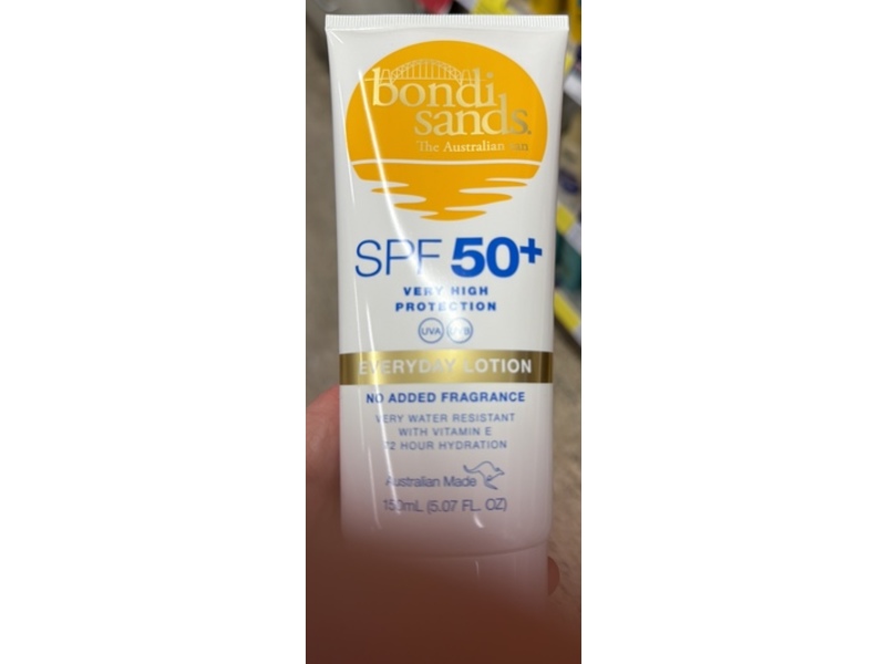 Bondi Sands Everyday Lotion, SPF 50+, 5.07 fl oz/150 mL