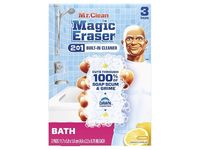 Mr. Clean Magic Eraser 2-In-1 Built In Cleaner Pad, Lemon, 3 Pads - thumbnail 1