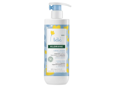 Klorane Baby Cleansing Cold Cream, Soothing Calendula, 16.9 fl oz/500 mL