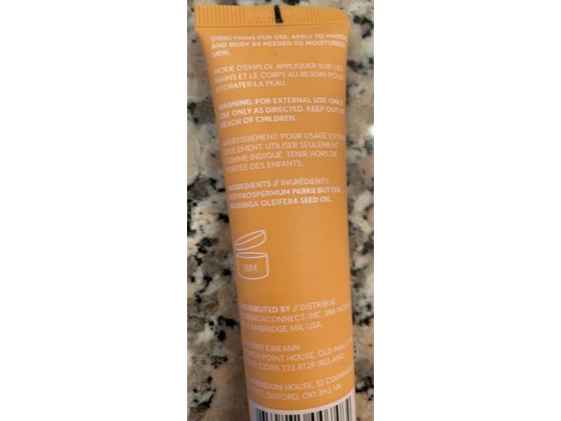 True Moringa Moisturizing Balm For Hands & Body, Shea & Moringa, 1.4 oz/31.88 g