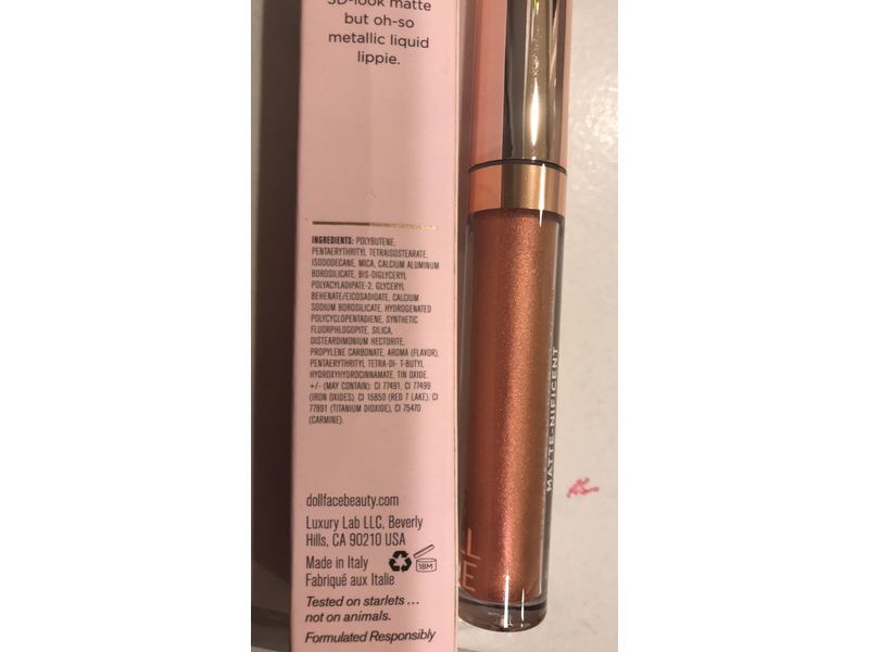 Doll Face Matte-Nificent Metallic Matte Liquid Lip Color, Galaxy, 12 fl oz/3.5 mL