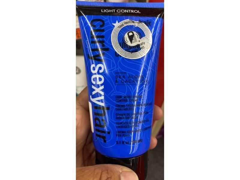 Sexy Hair Curly Sexy Hair Curling Cream, Sea Algae & Cacay Oil, 5.1 fl oz/150 mL