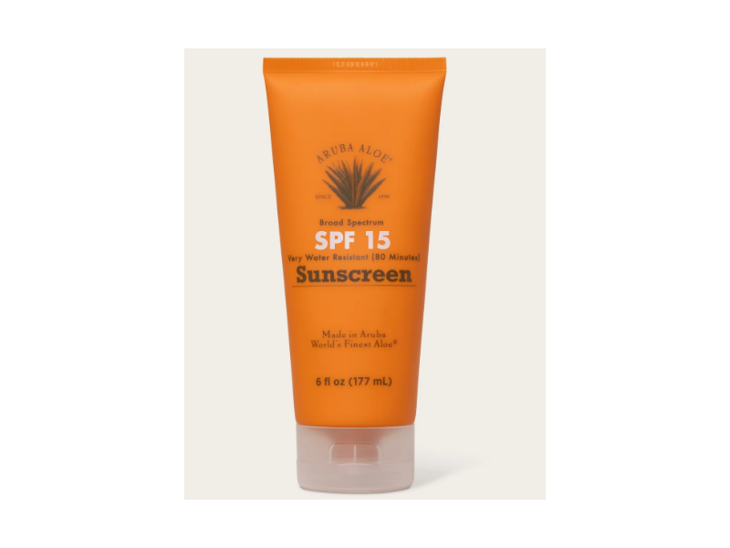 Aruba Aloe Sunscreen, SPF 15, 6 fl oz/177 mL