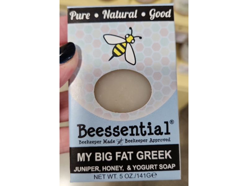 Bessential My Big Fat Greek Soap, Juniper, Honey & Yogurt, 5 oz/141 g