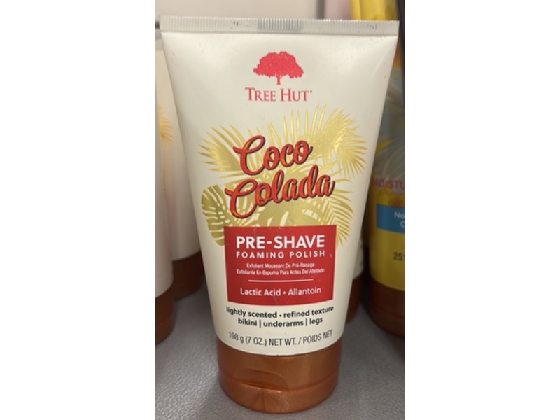 Tree Hut Pre-Shave Foaming Polish, Coco Colada, 7 oz/198 g