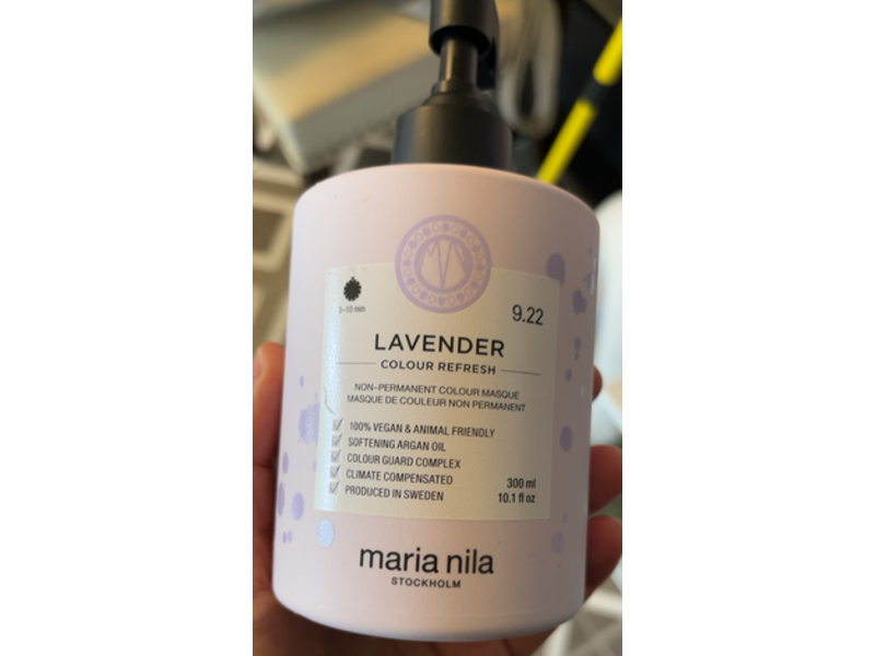 Maria Nila Colour Refresh Non-Permanent Color Masque, Lavender, 10.1 fl oz/300 mL