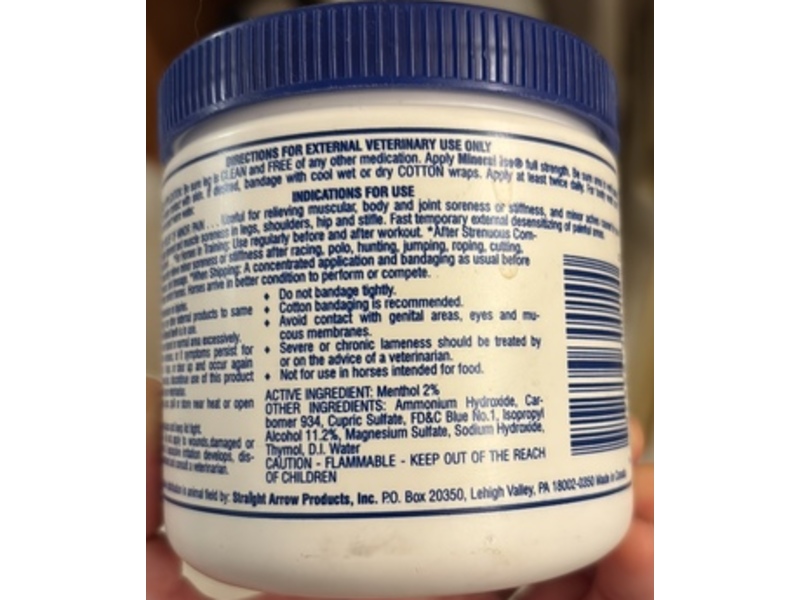 Mane 'n Tail Mineral Ice Super Leg And Body Freeze Pain Reliever, 16 oz/454 g