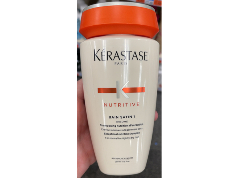 Kerastase Nutritive Nutrition Shampoo, Bain Satin 1, 8.5 fl oz/250 mL