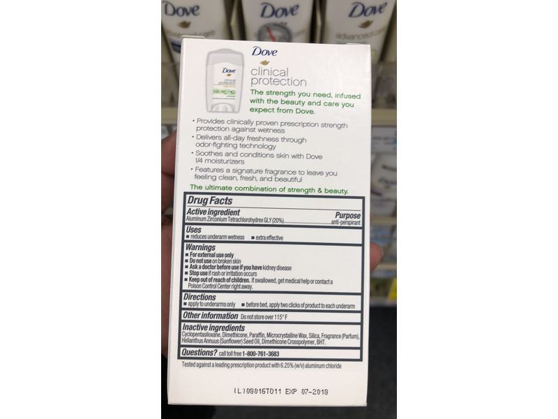 Dove Clinical Protection Cool Essentials Stick 1.7 oz/48 g, Pack Of 2