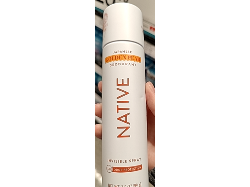 Native Invisible Spray Deodorant, Japanese Golden Pear, 3.5 oz/99 g
