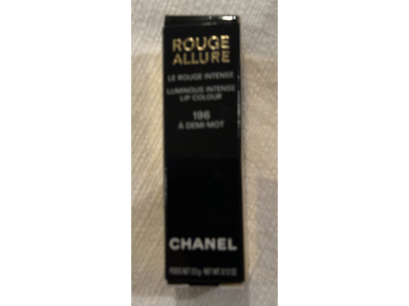 Chanel Rouge Allure Luminous Intense Lip Colour, 196 A Demi Mot, 0.12 oz/3.5 g