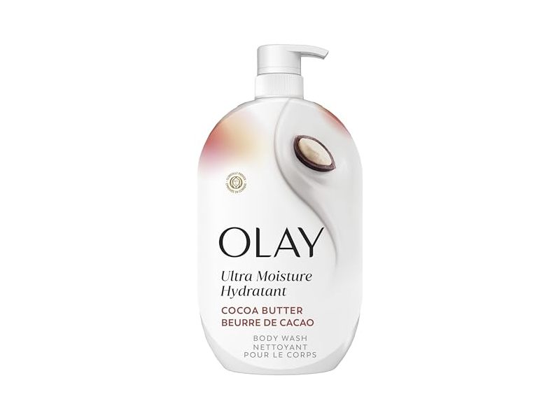 Olay Ultra Moisture Body Wash, Cocoa Butter, 35 fl oz/1.03 L