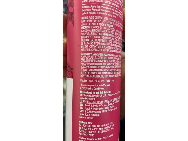 Viviscal Thickening Shampoo, Biotin & Keratin, 8.45 fl oz/250 mL