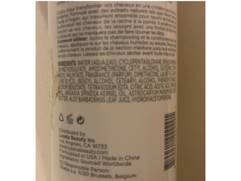 Luseta Tangle Free Leave In Conditioner, 8.5 fl oz/251 mL